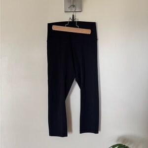 Lululemon Wunder Under Black Cropped Leggings